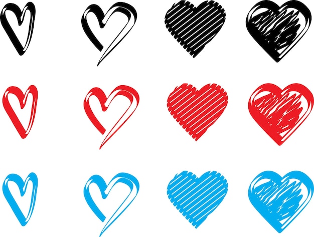 심장 디자인 아이콘 평평 현대 평평한 발렌타인 사랑 기호 웹 사이트 디자인에 대한 기호