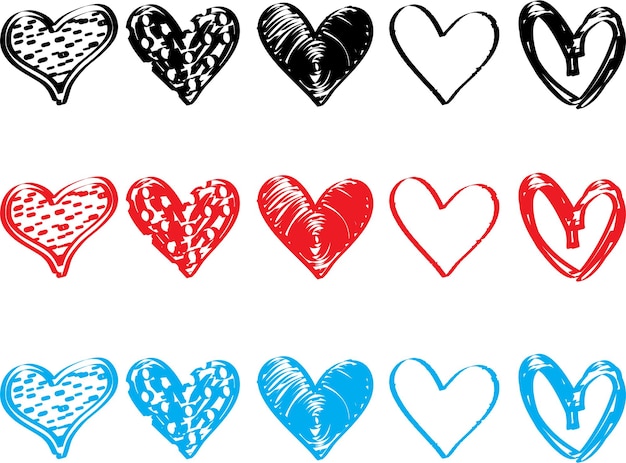 Иллюстрация сердца икона дизайна сердца плоскаяМодерный плоский символ любви для дизайна веб-сайта