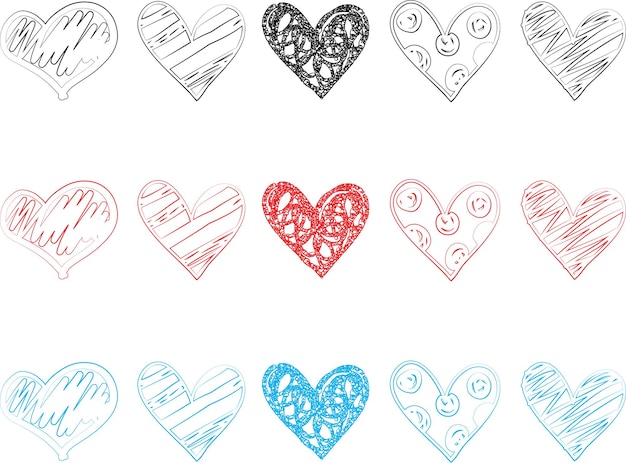 Иллюстрация сердца икона дизайна сердца плоскаяМодерный плоский символ любви для дизайна веб-сайта