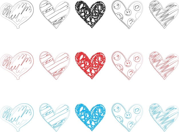Vettore illustrazione del cuore icona del design del cuore piatto moderno piatto segno d'amore di san valentino simbolo per il design del sito web