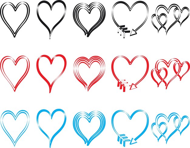 heart illustrationheart design icon flatModern flat valentine love signsymbol for web site design