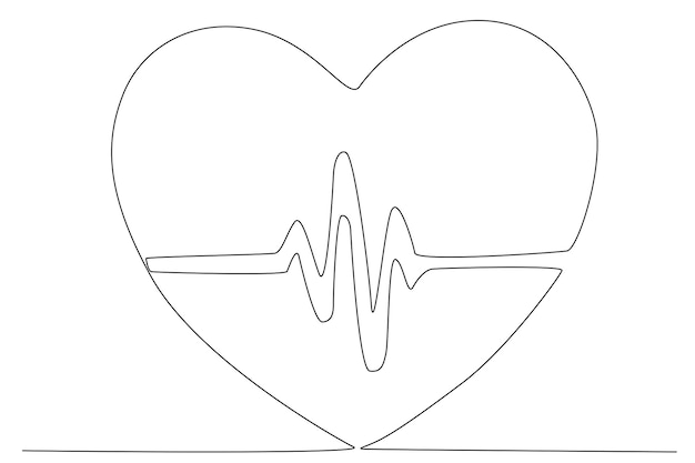 Il cuore e il suo battito nella grafica della prima giornata mondiale della salute