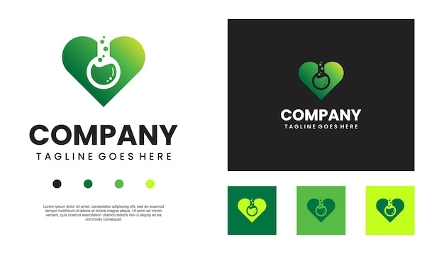 heart lab logo design