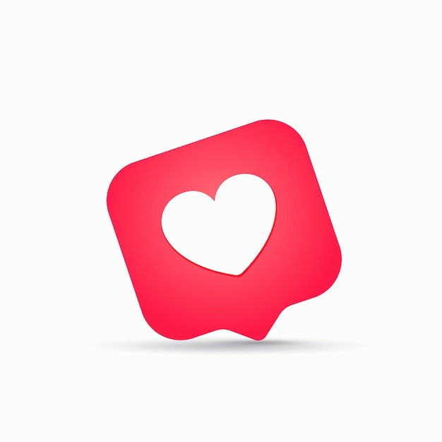 Heart like icon illustration