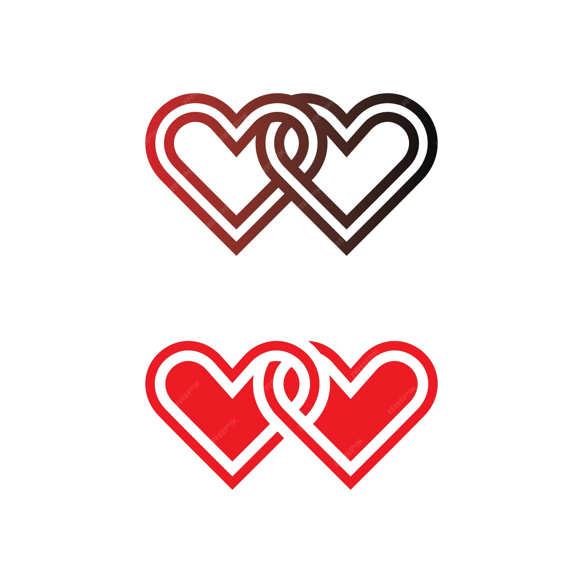 Premium Vector  Love heart logo and symbol vector