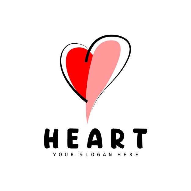 Heart Logo Love Design Valentine's Day Vector Love Heart Icon Illustration Template