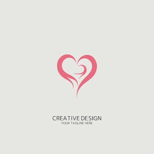 Heart logo vector