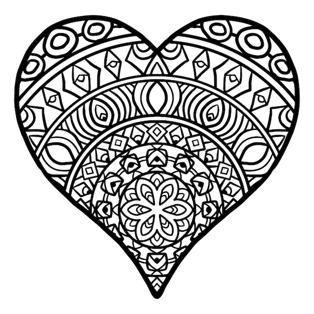 Heart love Doodle pattern Collection