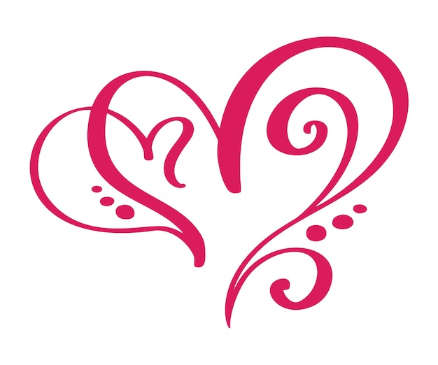 Vector heart love sign forever for happy valentines day infinity romantic symbol linked join passion