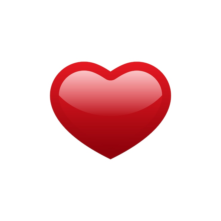 Vector heart of love