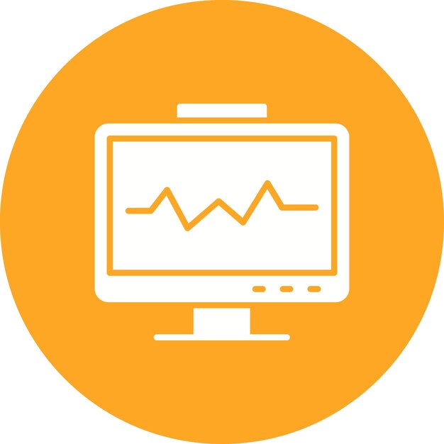heart monitoring vector icon can be used for medicine iconset