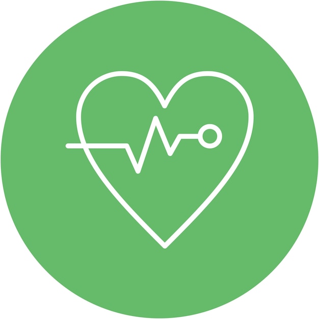 Heart Monitoring Vector Illustration Style