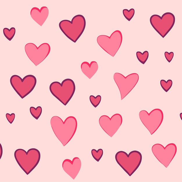 Vector heart patter wallpaper heart symbol vector