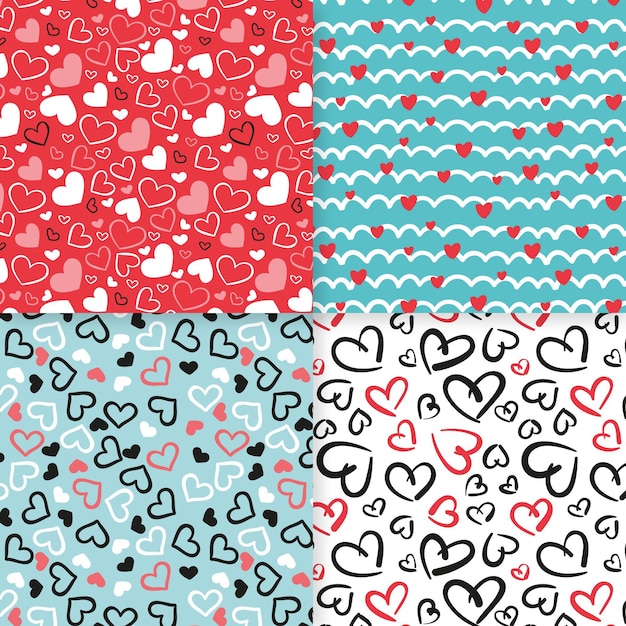 Heart pattern collection design