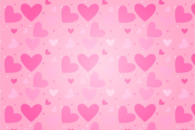 Vector heart pattern valentines day seamless pattern valentines day background