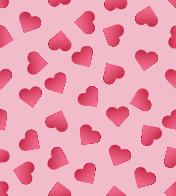 Vettore cuore rosa pattern heart love cards cuore carta da parati amore romanticismo e simboli di nozze