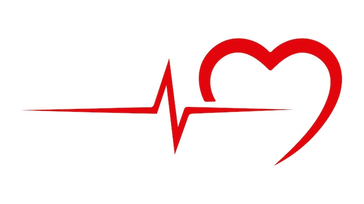 Vector heart pulse illustration
