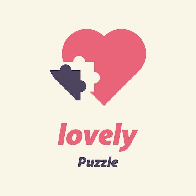 Heart Puzzle Logo