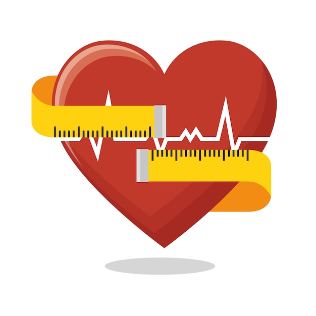 Heart rate measure tape fitness health