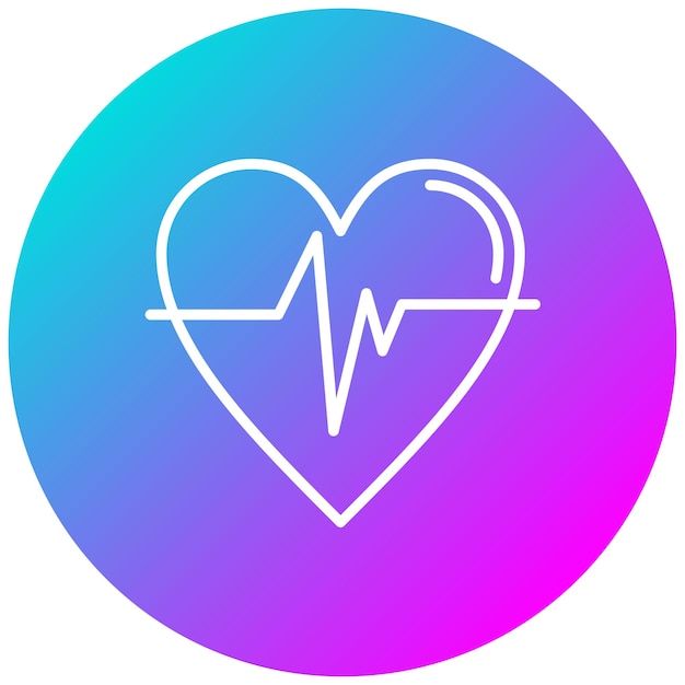 Heart Rate Vector Illustration Style