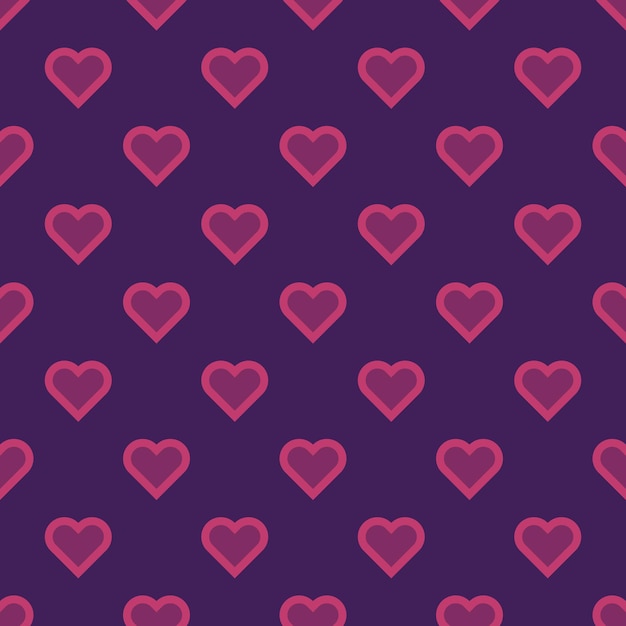 Vector heart seamless pattern abstract heart background