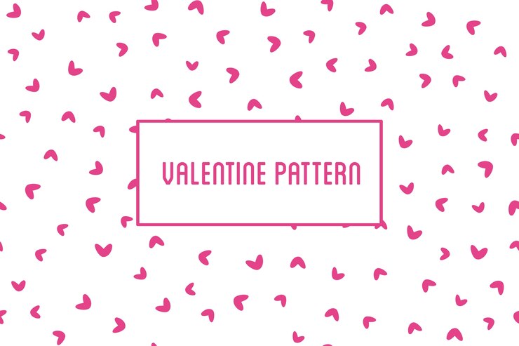 Vector heart seamless pattern. st valentine design of hearts hand drawn art icons.