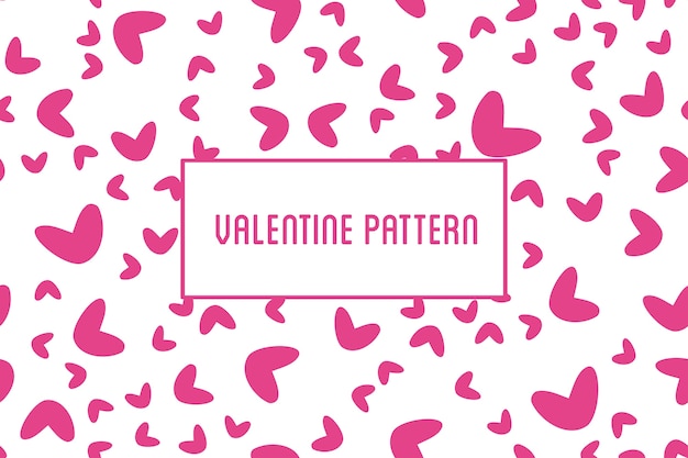 heart seamless pattern. St Valentine design of hearts hand drawn art icons.