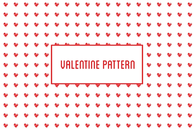 heart seamless pattern. St Valentine design of hearts hand drawn art icons.