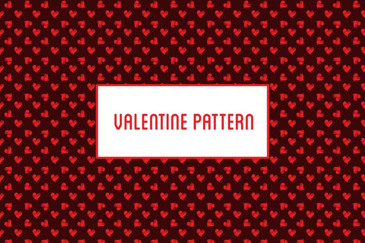 Vector heart seamless pattern. st valentine design of hearts hand drawn art icons.