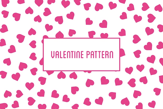 heart seamless pattern. St Valentine red background of hearts hand drawn art icons.