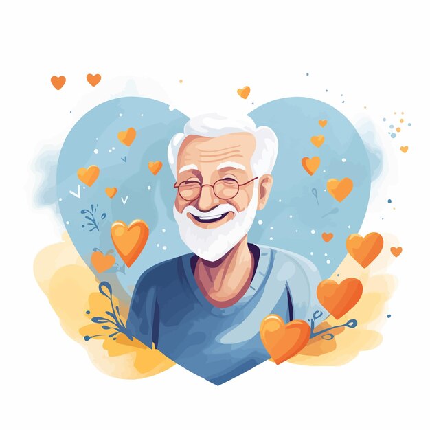 Heart_senior_good_friend_happiness_vector