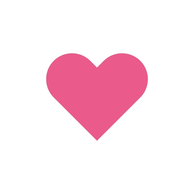 Vector heart shape love icon vector template