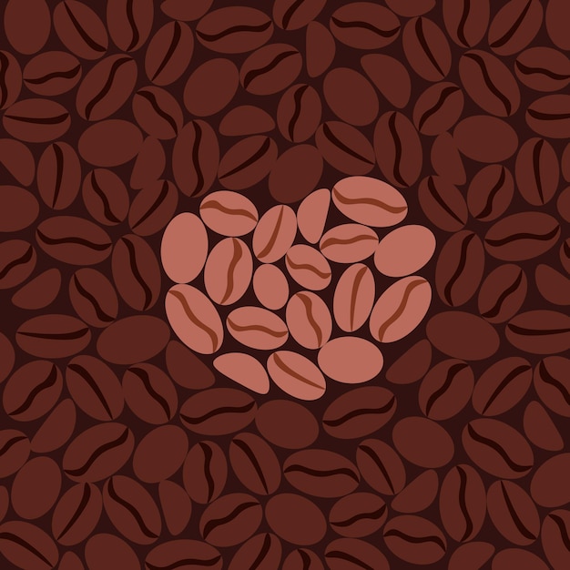 Heart shaped coffee beans for valentine's day1
