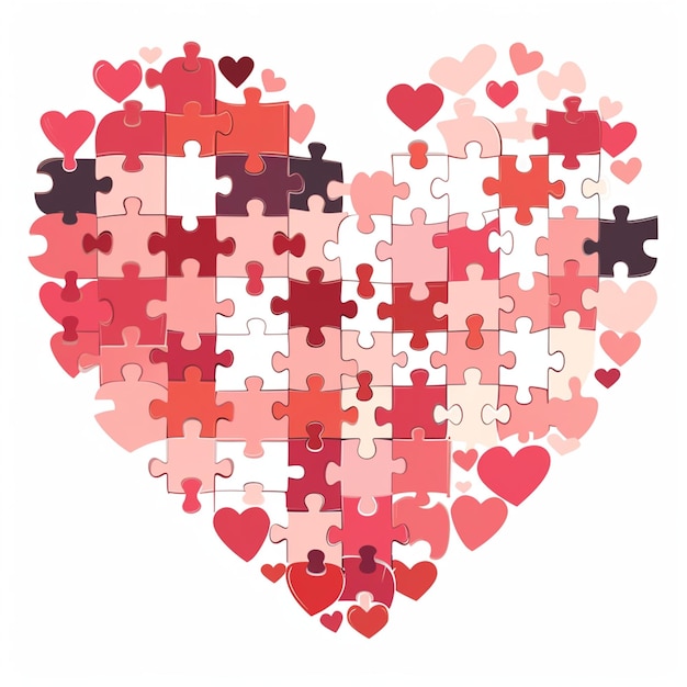 Heart shaped Valentines puzzle 2