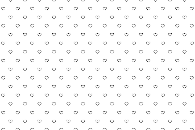 Heart Shapes Pattern Background