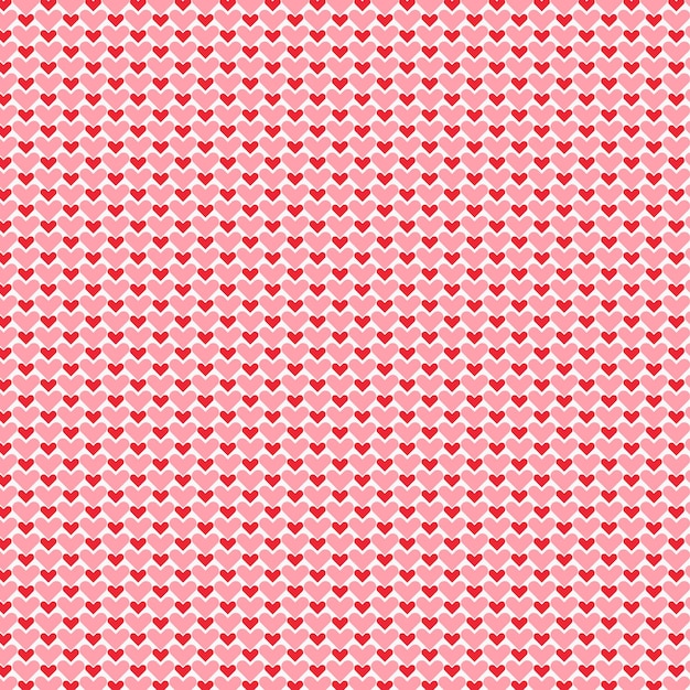 Vector heart shapes seamless pattern