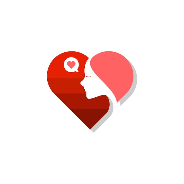 Иллюстрация символа сердца женщины любви вектора