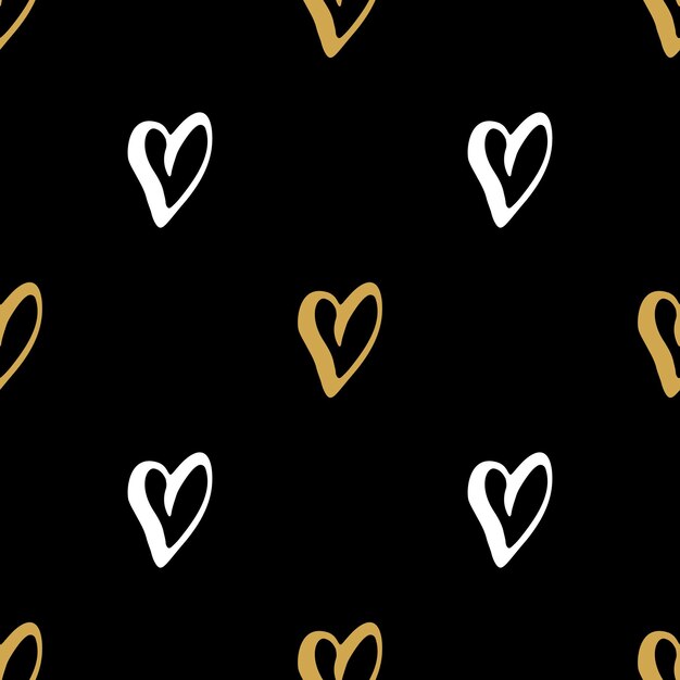 Heart symbol seamless pattern vector illustration