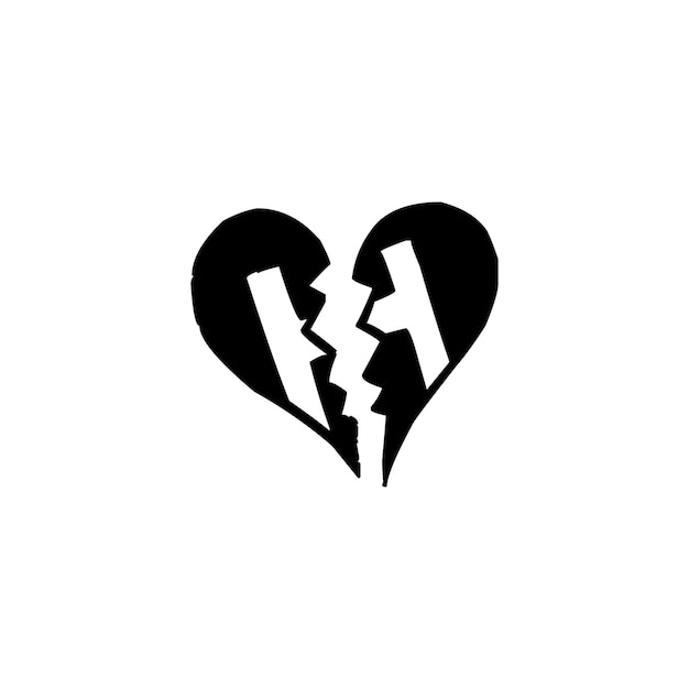 Vector heart template