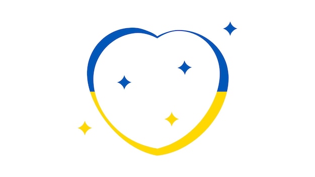 Сердце в украинских тонах