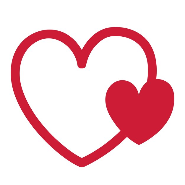 Heart and valentine icon for Valentin love