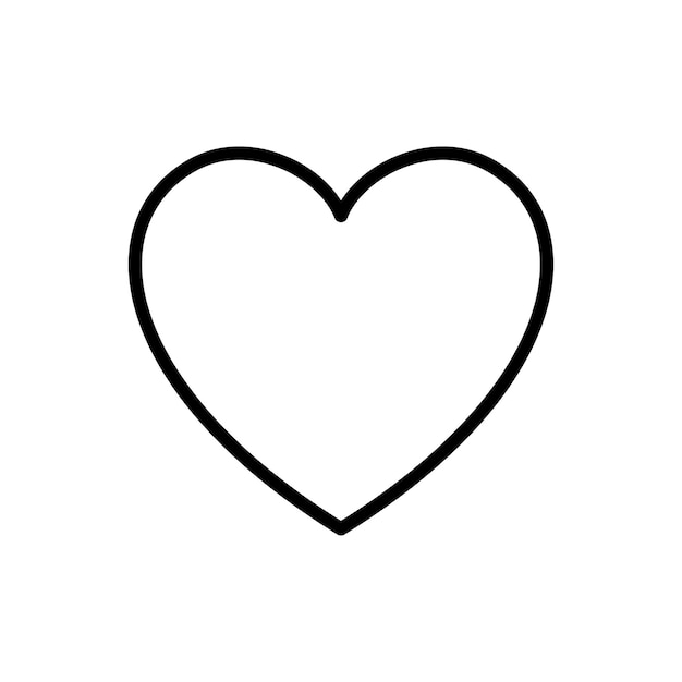 heart valentine icon vector design template in white background