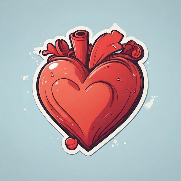 Vector heart vector background