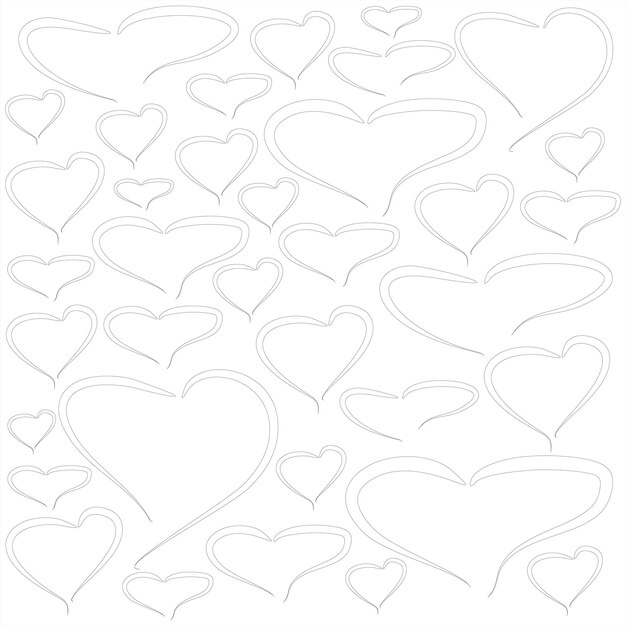 Heart on white background