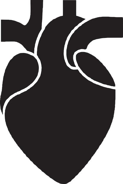 The Heart of Wisdom Iconic Human Heart Icon Vector Design