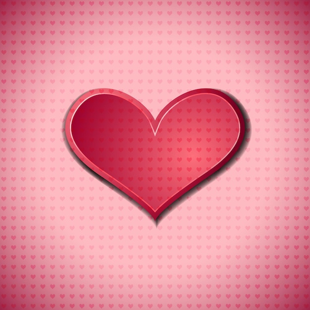 Vector heart with dotted cover