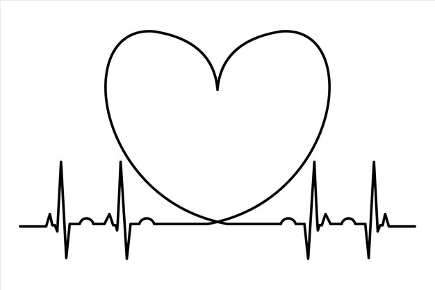 a heart with a heart drawn on it