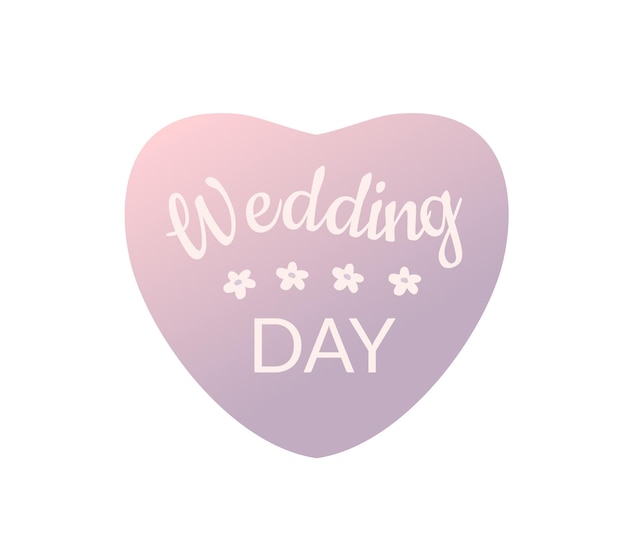 テキスト結婚式の日装飾要素記号装飾ポストカード サイト バナー招待状と心