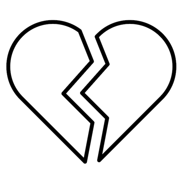 Heartbeak Vector Illustration Style