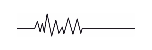 Значок сердцебиения Пульс сердца на прозрачном фоне Знак ритма сердца Векторная иллюстрация